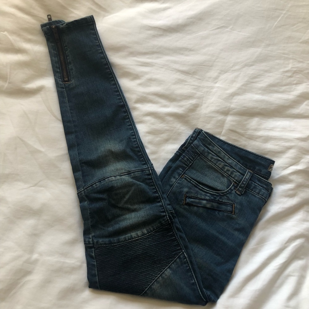 Free People Moto Skinny Jeans